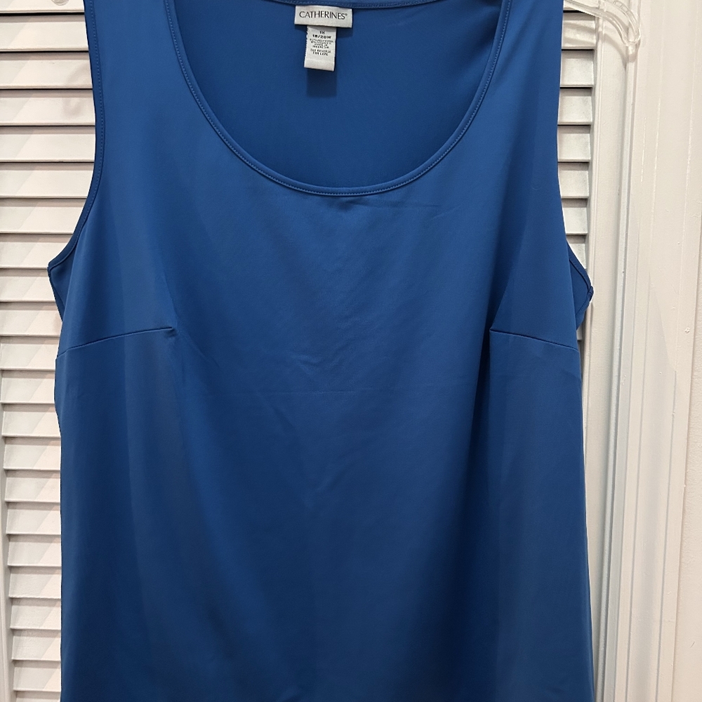 Catherines Women's Blue Timeless Tank Top